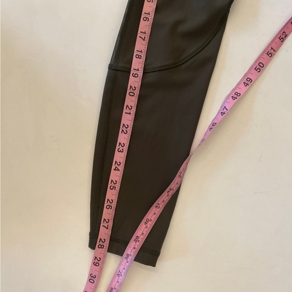 Lululemon || Miles Ahead Tight 28" Dark Olive Pocket Mesh Reflective Leggings 4 - Picture 7 of 7